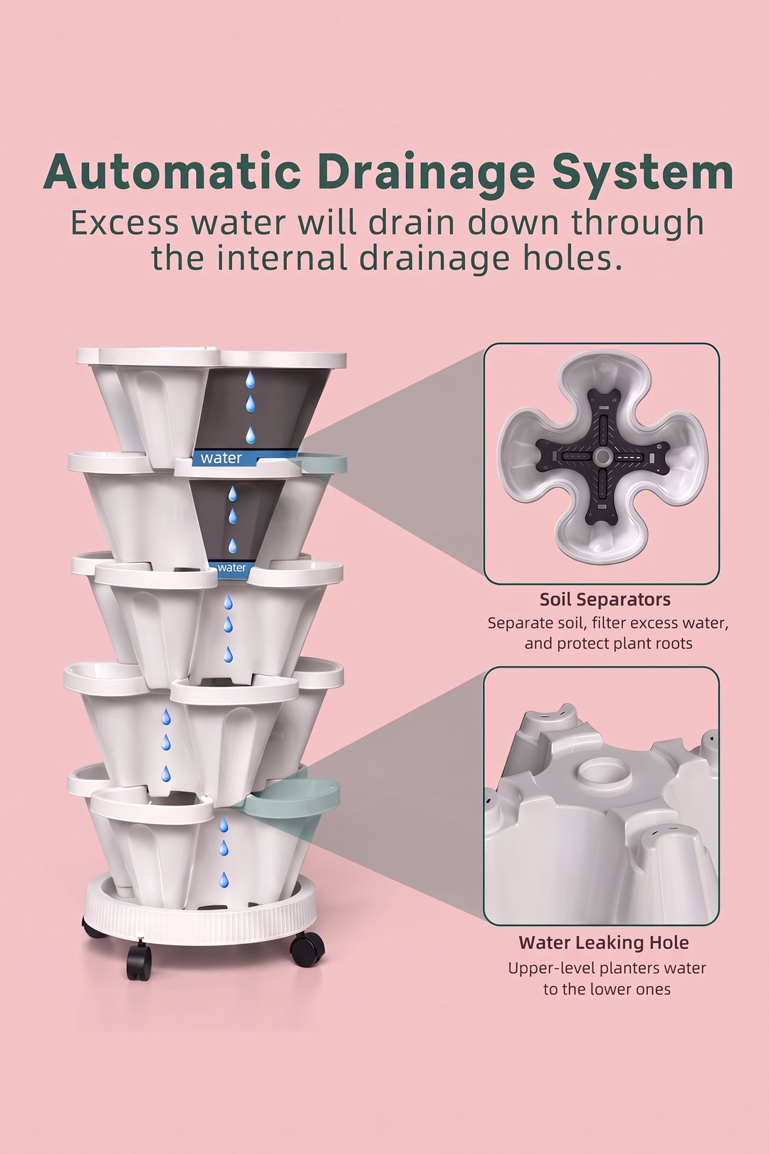 5 Tier Vertical Planter FULL SET