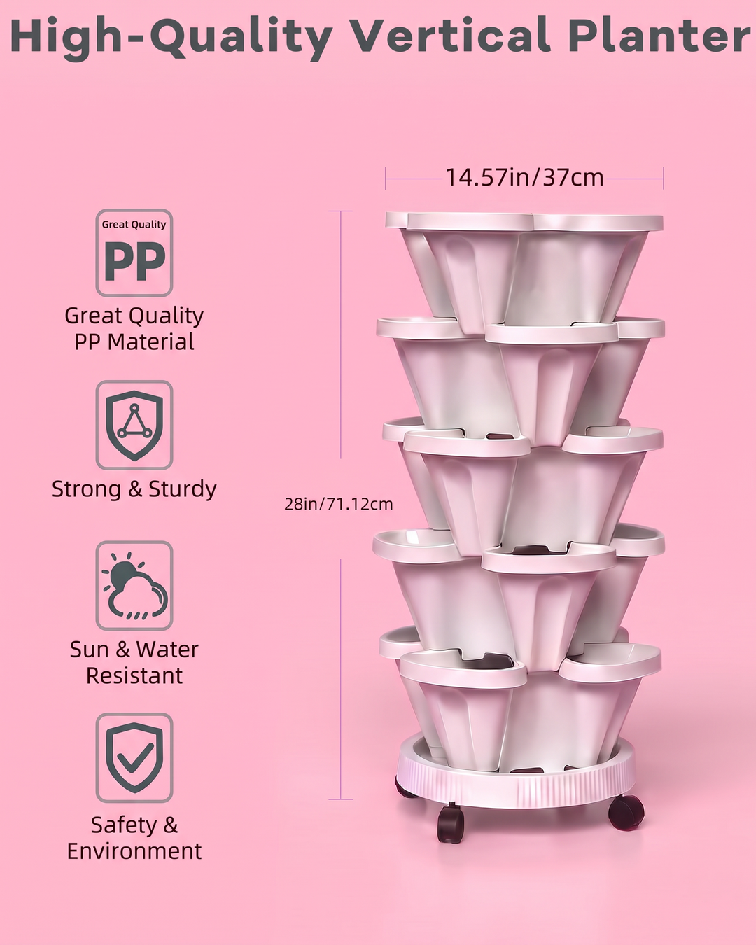 5 Tier Vertical Planter FULL SET